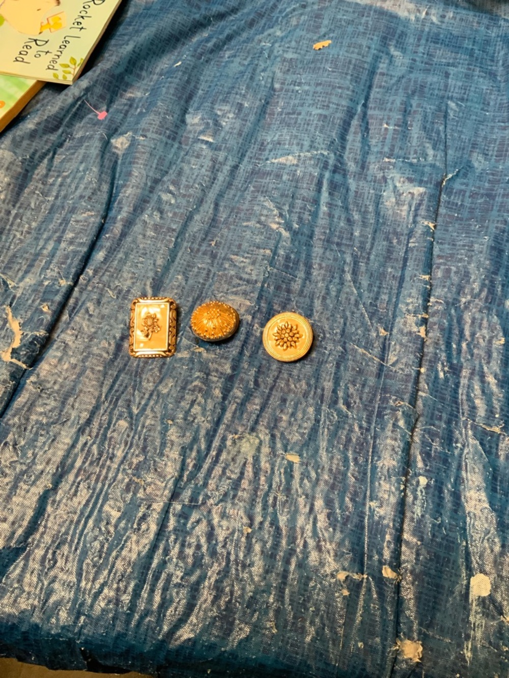 Three Vintage Scarf Clips